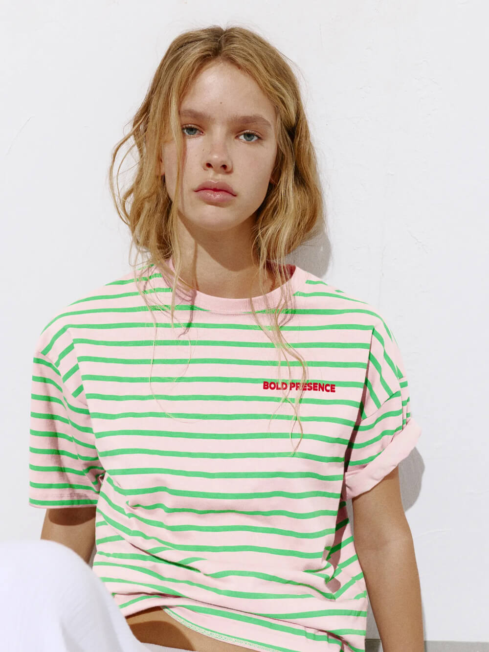 Striped short sleeve T-shirt